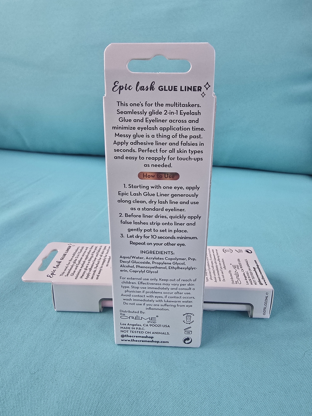 💚 The Crème Shop Epic Lash Clear Glue Liner - Clear - Picture 2 of 2